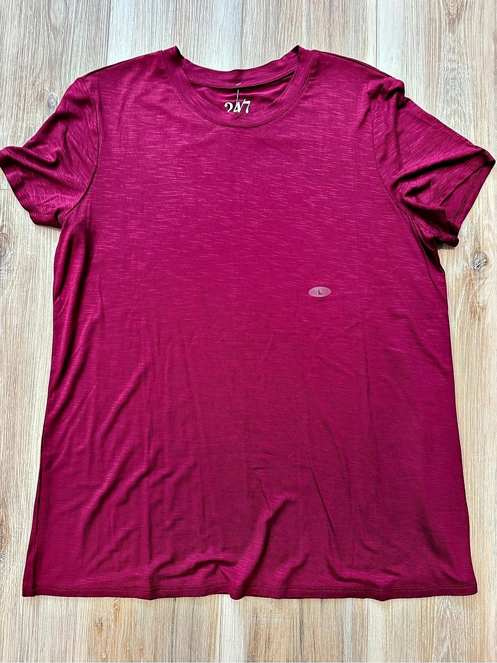 Maurices 24/7 by maurices Short Sleeve Tee in Pink Size Large NWT